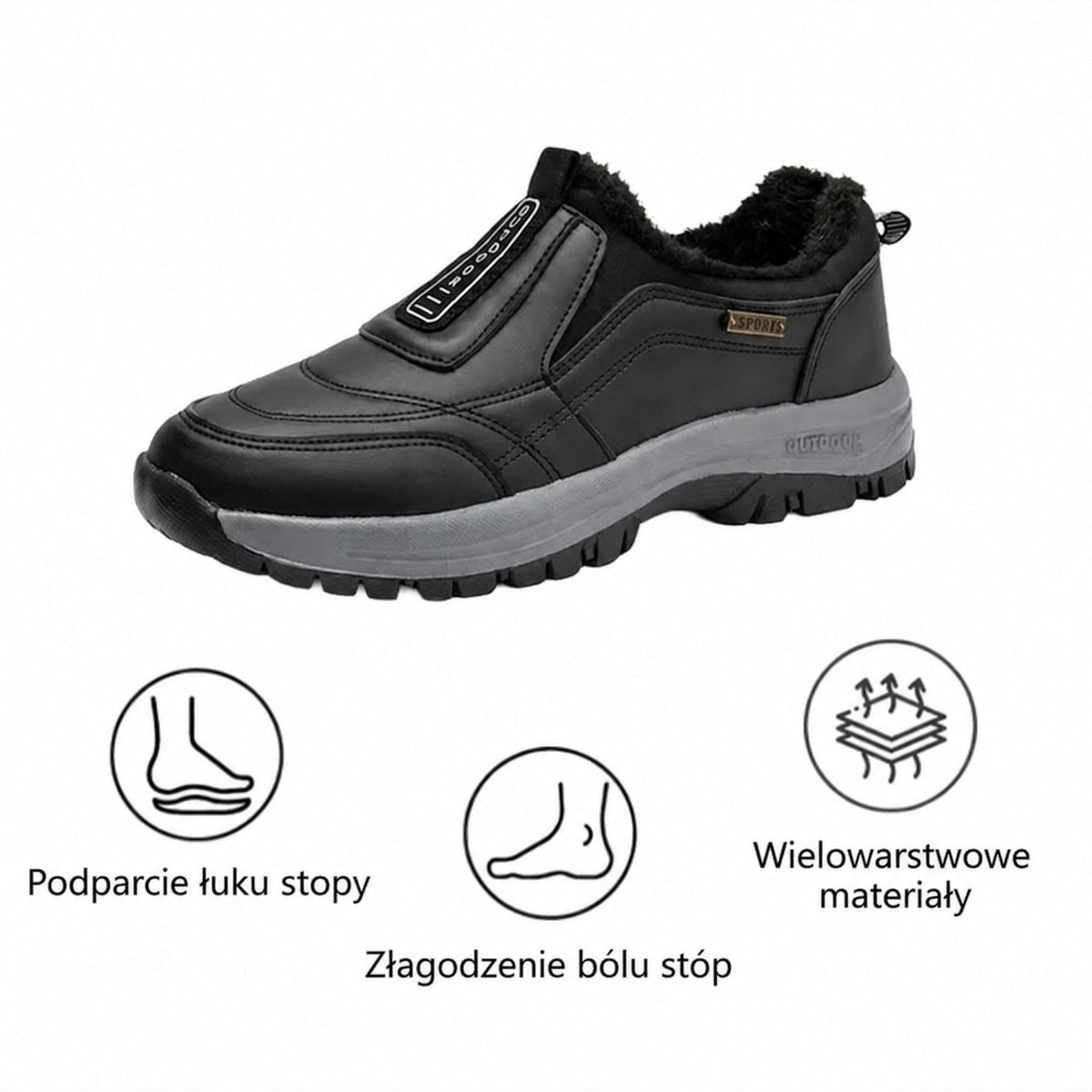 ⚡Časovo obmedzená zľava 70 % — Ergonomická ortopedická obuv — Úľava od bolesti nôh, chrbta a kĺbov — Unisex