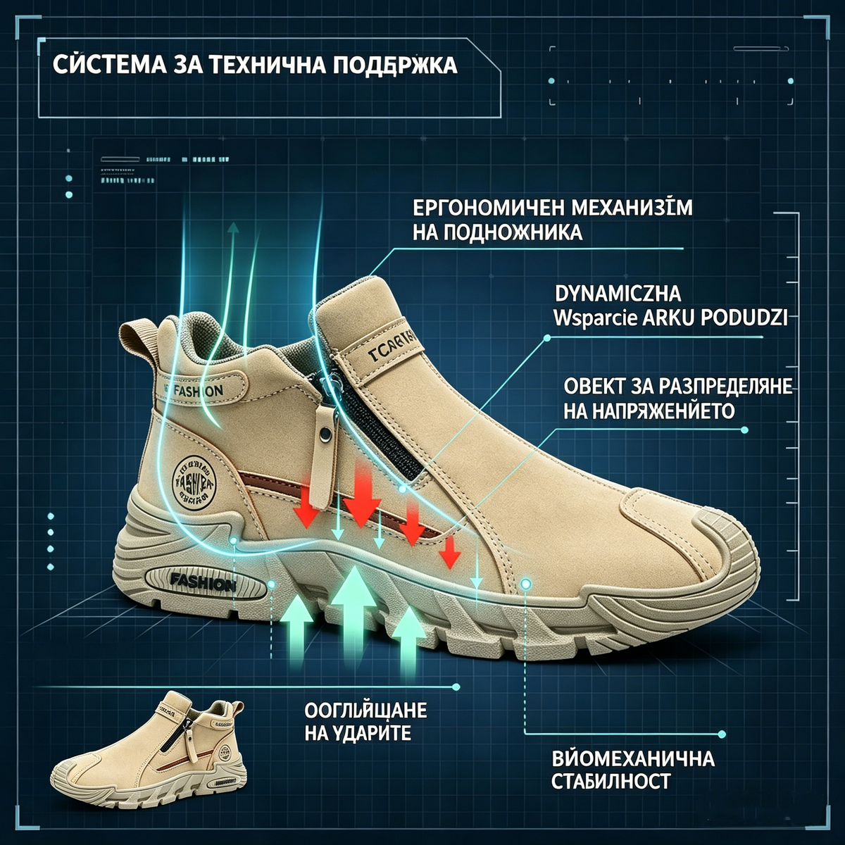 【⏰70% отстъпка днес! Не пропускайте!】Ергономично проектирани ортопедични обувки за ходене, абсорбиращи ударите✅️Здравословни ортопедични обувки, създадени специално за европейски мъже.