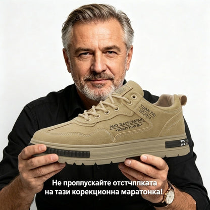 【⏰70% отстъпка днес! Не пропускайте!】Ергономично проектирани ортопедични обувки за ходене, абсорбиращи ударите✅️Здравословни ортопедични обувки, проектирани специално за европейски мъже