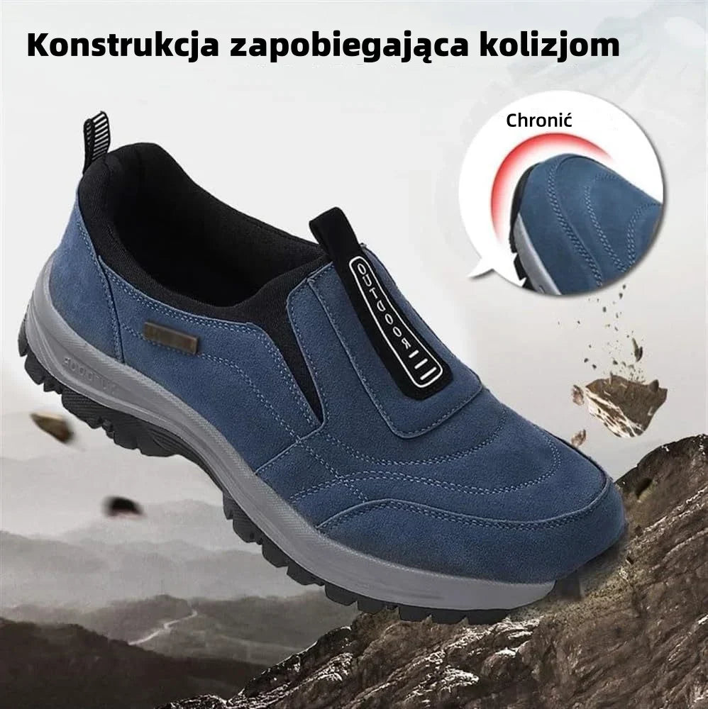 🔷70% zľava dnes - Nenechajte si to ujsť! ⬛Novo navrhnuté ortopedické semišové topánky, mäkké, pohodlné, vodeodolné a protišmykové 🦶 Zmierňuje bolesť nôh