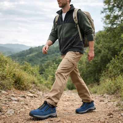 🔷70% zľava dnes - Nenechajte si to ujsť! ⬛Novo navrhnuté ortopedické semišové topánky, mäkké, pohodlné, vodeodolné a protišmykové 🦶 Zmierňuje bolesť nôh